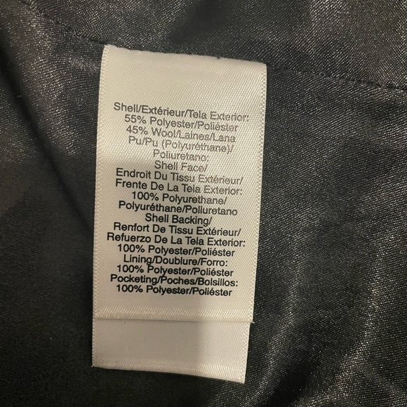 DKNY Plaid Wool Long Coat - Picture 4 of 5